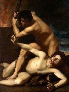 Bartolomeo Manfredi Cain Kills Abel, oil on canvas